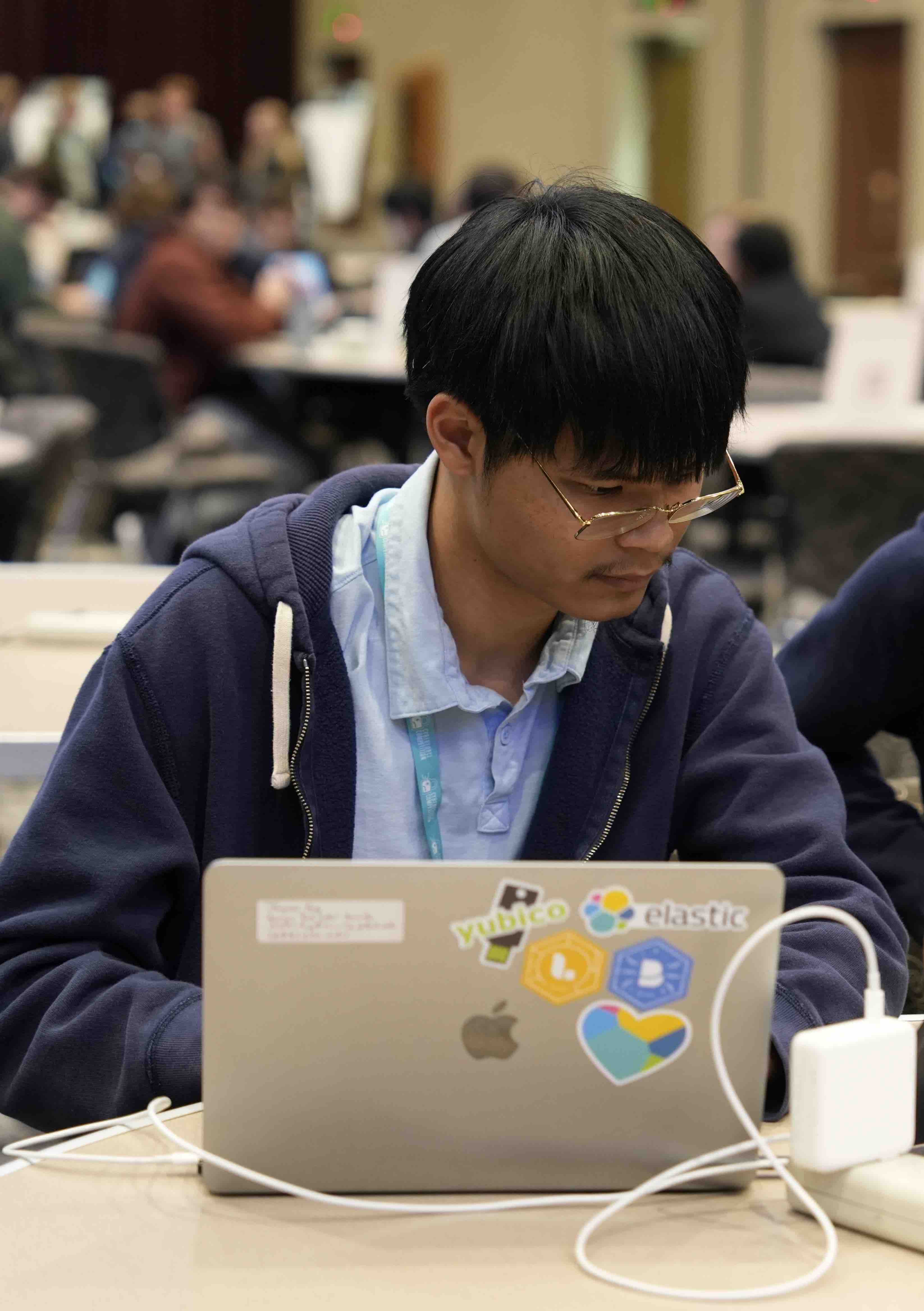 Jayson Competing at the 2023 CyberForce Competition